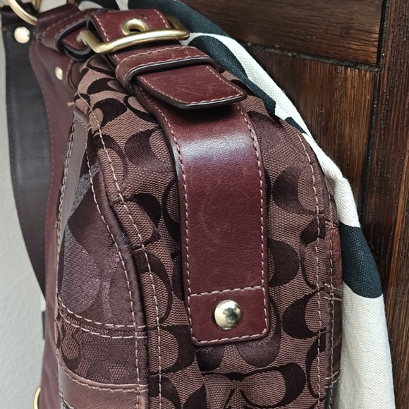 Coach Zoe Patchwork Shoulder Bag - Picture 9 of 16